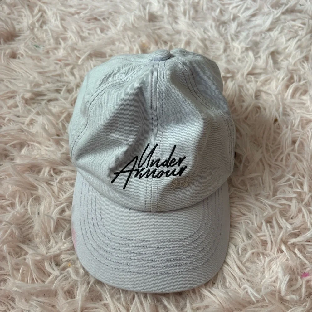 Under Armour Gray Purple Hat Kids Girls
